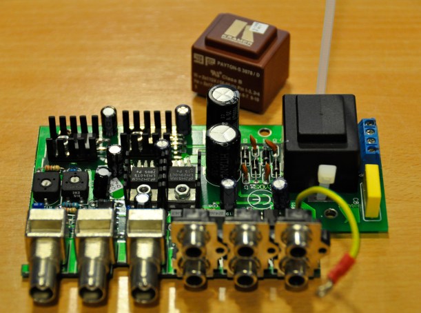 Circuitería con el transformador substituido