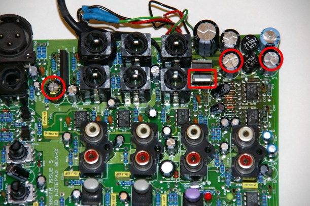 Componentes a substituir