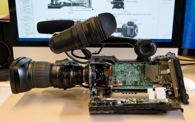 Panel derecho abatido