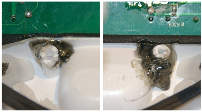 Reparación de las bases de tornillería.