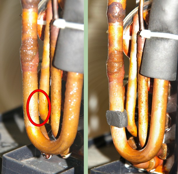 Eliminación de la vibración con neopreno adhesivo