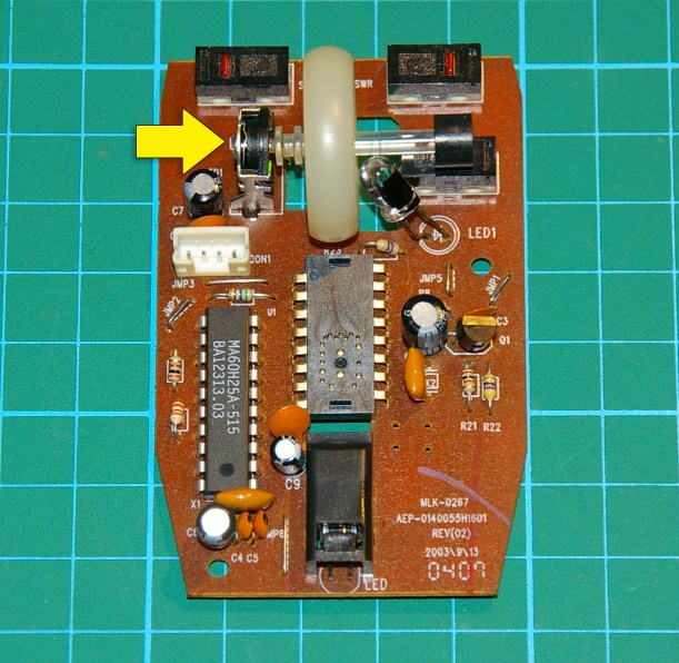 Placa de circuito impreso del ratón