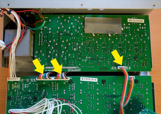 Desconexión de la placa de previos