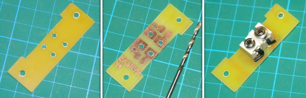 Fabricación de la placa externa de conexiones