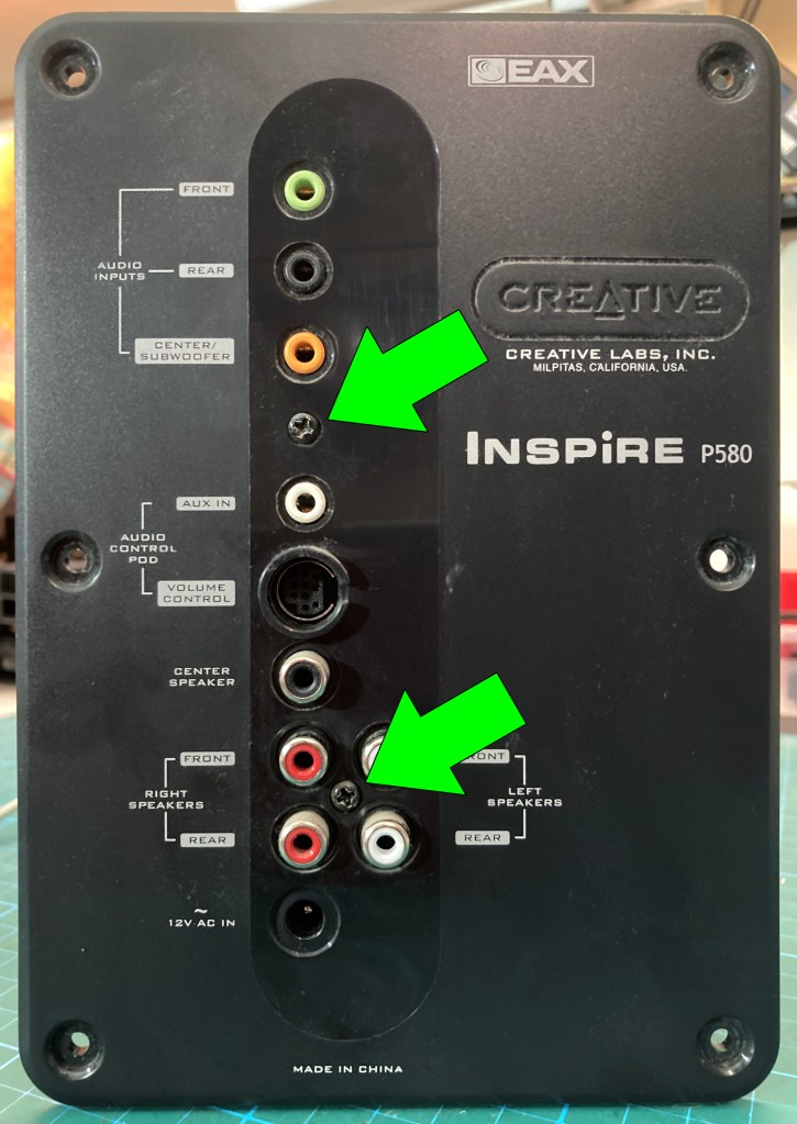 Extracción del panel posterior, paso 1
