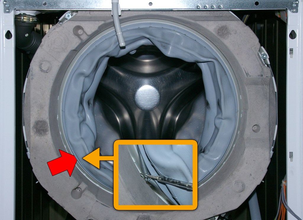 Extracción del muelle interno