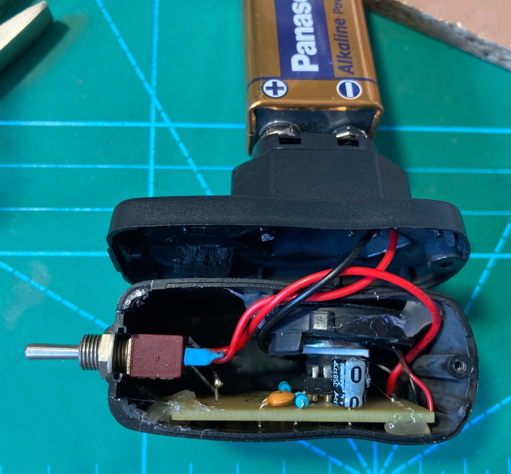 Dispositivo ya montado a falta de cerrar