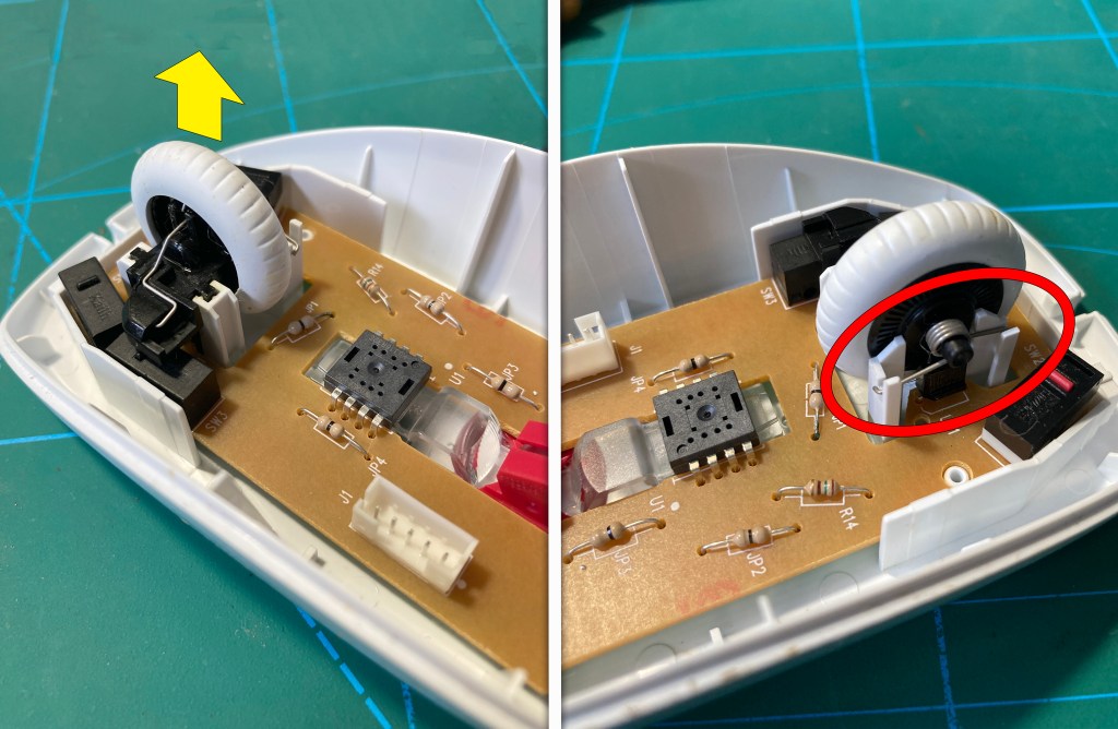 Extracción y colocación posterior de la rueda de desplazamiento