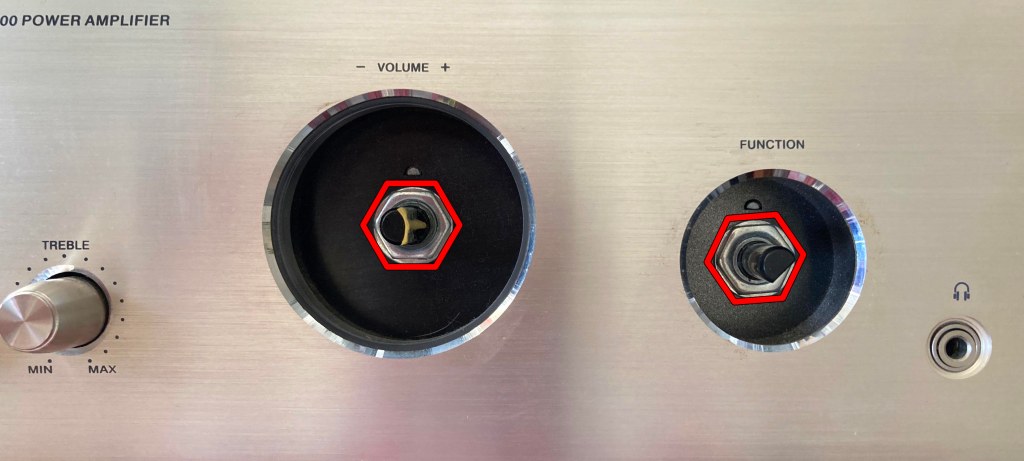 Tuercas de los encoders a extraer