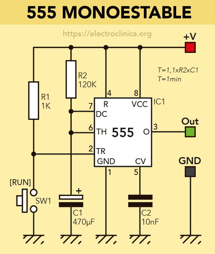 El circuito integrado 555 | Electroclínica