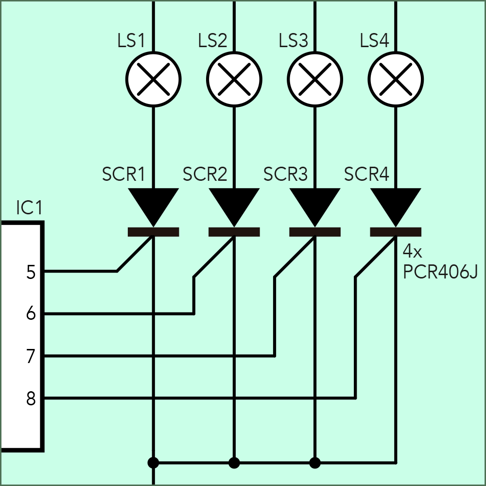 Cómo puentear los tiristores para hacer las luces fijas