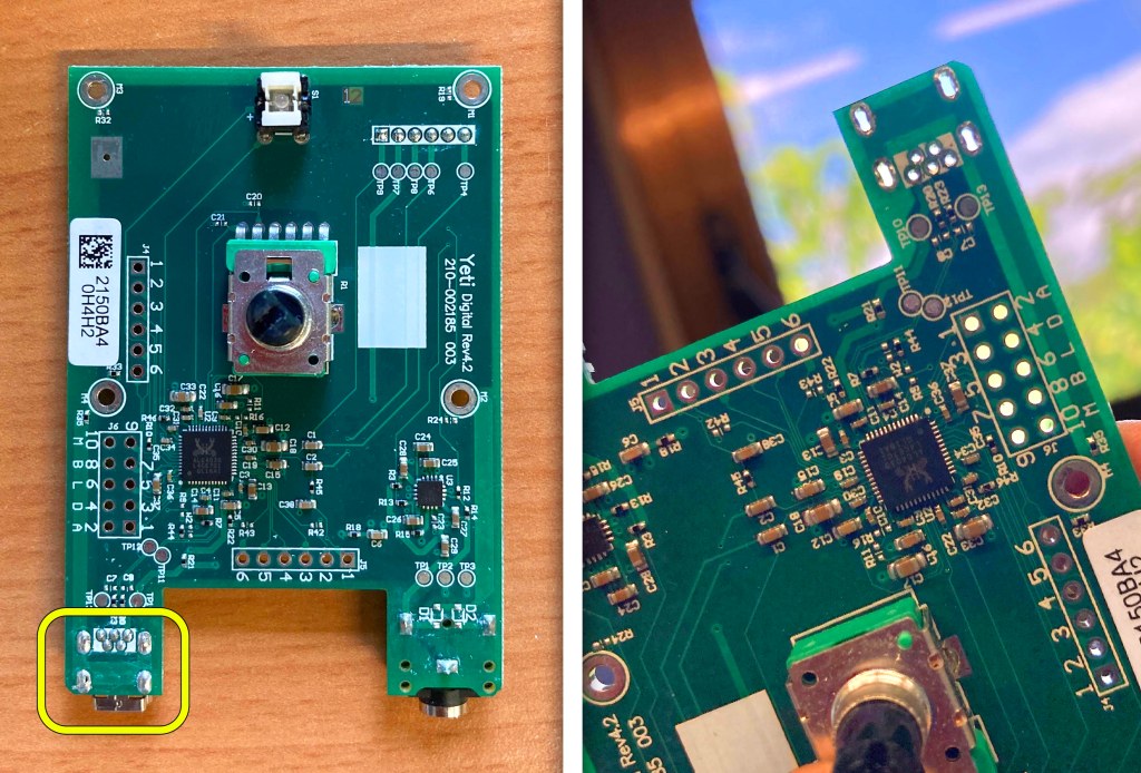 Desoldado del conector USB partido