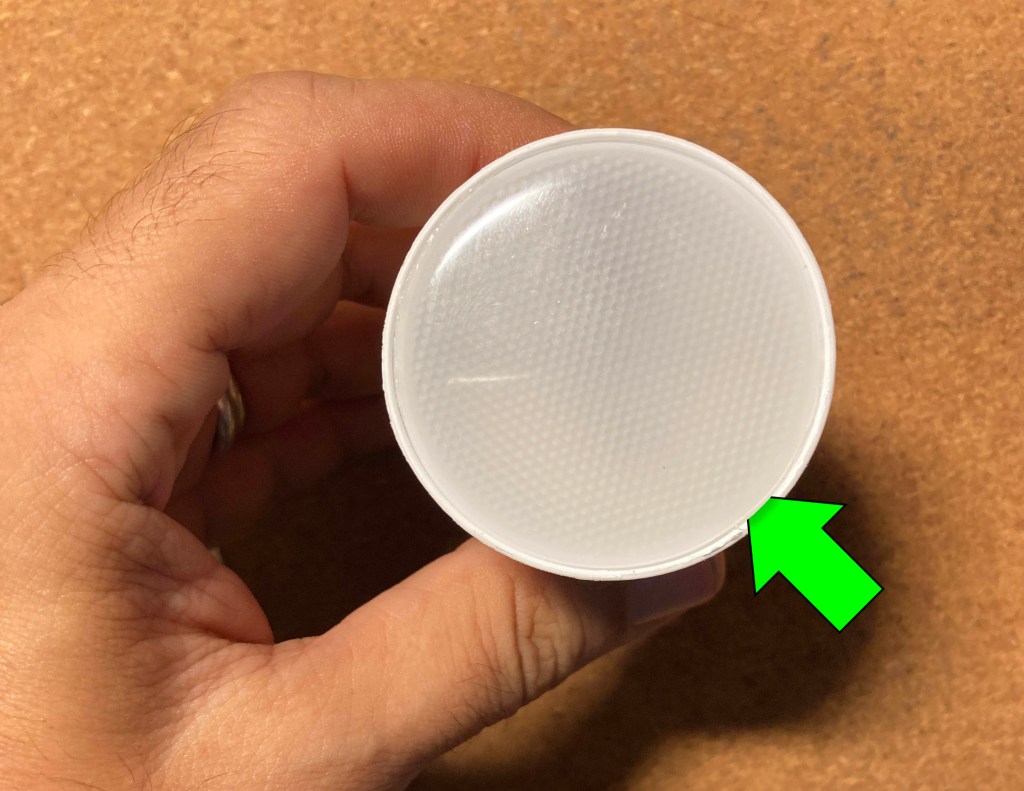 Apertura de la bombilla led