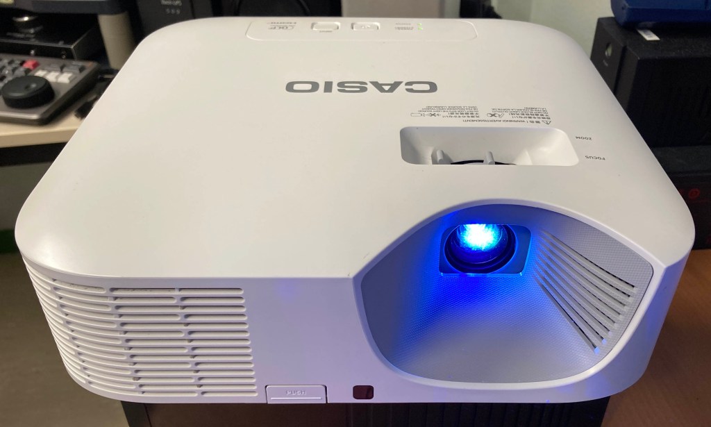 Proyector funcionando