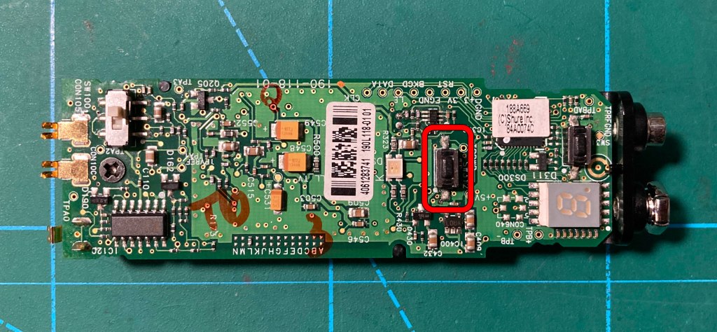 Interruptor a substituir